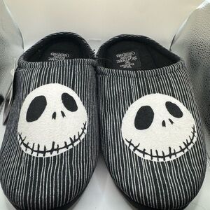 Disney Black and White Striped Slippers